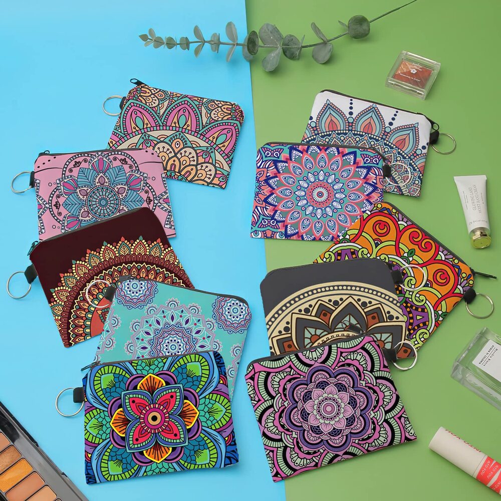 8338 Coin Purse 10 Pack Purse Pouches for Inside Purse Mini Change Wallet - Picture 3 of 7